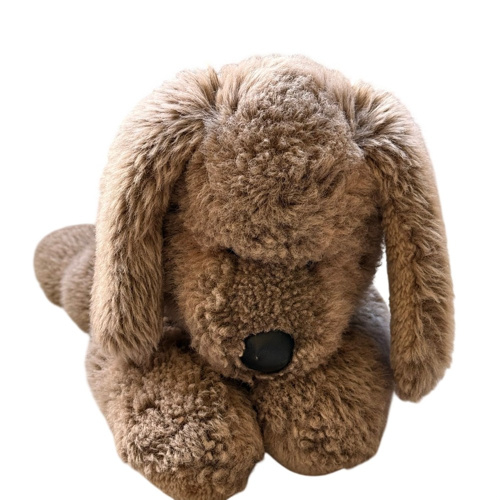 Vintage 19 IN Dakin Polar Puff Special Effects Brown Dog Plush Floppy Puppy 5558